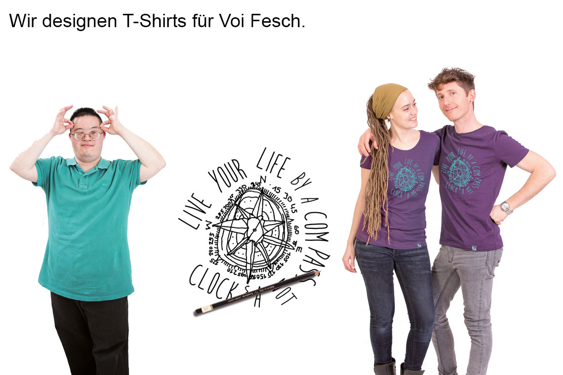 Wir designen T-Shirts für voi Fesch.